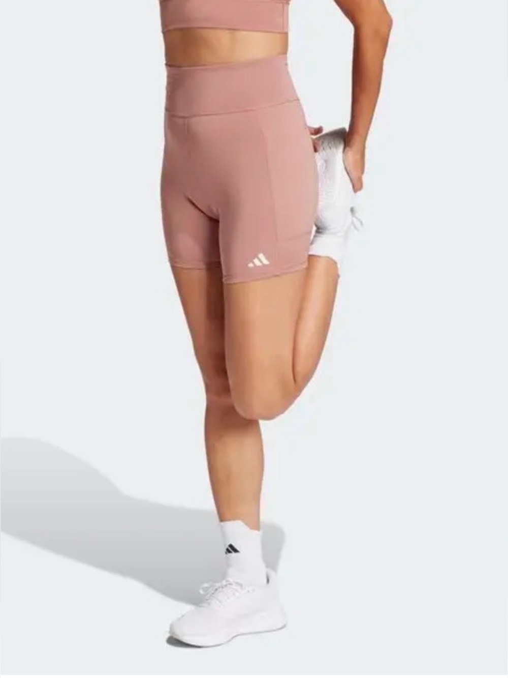 Adidas Own the Run 6” Short Tights in Warm Clay, Size XS, NWT